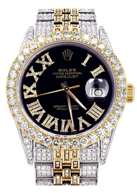 mens diamond rolex